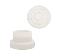 2 pcs Bouchon en Caoutchouc de Piscine, Caoutchouc Bouchons en Caoutchouc pour Piscines Pare-Chocs d'Échelle de Piscine Convient Aux Tubes d'Échelle de Piscine Standard de 4,8 cm (Blanc)