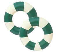 2 pcs Bouée de natation, matelas pneumatique gonflable, pneus de piscine gonflables pour enfants et adolescents pour la baignade d'été (vert)