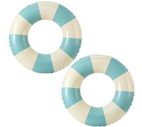 2 pcs Bouée de natation, matelas pneumatique gonflable, pneus de piscine gonflables pour enfants et adolescents pour la baignade estivale en piscine (Bleu ciel-70)