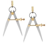 2 PCS Boussole Séparatrice en Cuir Réglable Creaser Aile Diviseur Artisanat du Cuir Outil d'Artisanat Rotatif Boussole d'Artisanat en Cuir Aile Boussole en Cuir Bricolage Outils