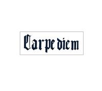 2 PCS Bras Tatouage Temporaire Autocollant Hommes Étanche Durable Jus De Plantes Fleur Anglais Lettre Carpe Diem