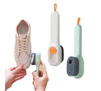 2 PCS Brosse à Chaussures,Brosse de Nettoyage avec boîte à Liquide, Brosse de Nettoyage Multifonction, Outils de Nettoyage ménager et de Cuisine.