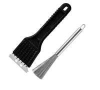 2 Pcs Brosse Barbecue, Grill Brush, Barbecue Brushes et Grattoir Plancha 2 en 1, Outil de Nettoyage avec Racloir Plancha, Adapté pour Barbecue au Charbon, BBQ Électrique