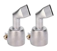 2 Pcs Buse de Soudage thermique, Pistolets de Soudage Buse Plat en Acier Inoxydable à 120 degrés Pistolet à Air chaud pour feuille de plastique PVC Thermique de Soudeuse