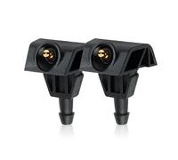 2 Pcs Buses de laveuse de pare-brise, plastique ABS, compatible pour Nissan Juke X-Trail Note, 289329U000/289323JA0A, Remplacement des pulvérisateurs à jet d'essuye-glace avant pour l'entretien de la