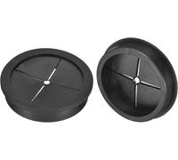 2 Pcs Cable Tidy for Cord,60 mm Desktop Cable Tidy Rubber Flexible Cable Grommets Hole Cover for Desk Computer Cable Organizer,Black