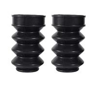 2 Pcs Cache-Poussière de Fourche Avant, Keenso Bottes de Guêtres de Couverture de Moto en Caoutchouc Protecteur Couvre Gaiters Gators Bottes Noir Universel
