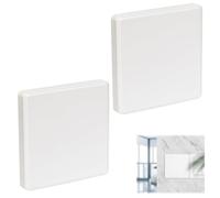 2 Pcs Cache Prise Trou Murale Compteur Electrique 86x86mm | Plaques d'obturation Prise en Métal, Cache Trou Prises pour Prises Electriques Support Caché Encastré de Rectangulaires