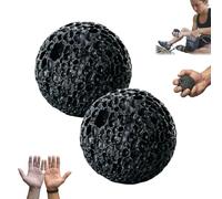 2 Pcs Callus Training Ball Hand, Callus Ball for Hand, Grip Strength Trainer for Rock-Solid Hands, Improve Grip Strength & Reduce Hand Sweat(Black*2,4 cm)
