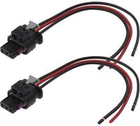 2 Pcs Car Parking Sensor Wiring Harness Adapter 3 Pin 4f0973703 4h0973703 Compatible With Vw Passat Jetta Golf Beetle Audi A3 A4 A6 Skoda Seat 5.3