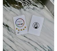 2 pcs. Cartes NFC Google Review pour une évaluation rapide de votre magasin par vos clients - un must pour tout propriétaire de magasin ? !