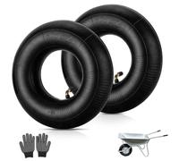 2 Pcs Chambre a Air 3.00-4 Valve Courbée TR87 pour Diable, 260 × 85mm Chambres à Air de Rechange, Pneu Diable pour Chariot De Jardin, Tondeuse à Gazo, Tracteurs de Cour