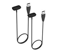 2 PCS Chargeur Compatible avec Fitbit Charge 6/Charger 5/Fitbit Luxe Remplacement Magnétique Chargement Rapide pour Fitbit Smartwatch USB Câble Noir 1.65ft/50cm