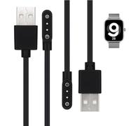 2 PCS Chargeur Montre Connectée 2 Pin 4mm, Câble USB de 60cm, Compatible avec SW022, LW11, GTX, Solar LS05, KW66