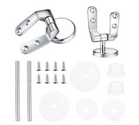 2 Pcs Charniere Abattant WC, Kit Fixations Remplacement pour WC Abattant | Charnière WC Fixations, pour Sièges de Toilette en Résine de Bois