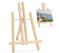 2 Pcs Chevalet de Table, Mini Chevalet Bois, 20 x 30 cm | Petit Chevalets en Bois, Chevalets Peinture Portable Pliable pour Mariage Anniversaire Baptême Fête Décoration de Table