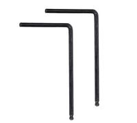 2 PCS Clé de Guitare, Outil de clé en métal 4mm / 5mm Boule pour Guitare Acoustique(Noir 4mm)