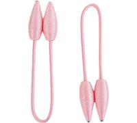 2 pcs Clips Rideau Draperie Créative Fenêtre Twist Rideau Style Européen Sur Mesure Porte Rideaux Décoratifs Holdbacks,Rose