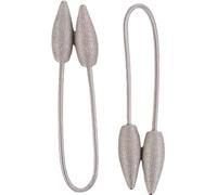 2 pcs Clips Rideau Draperie Créative Fenêtre Twist Rideau Style Européen Sur Mesure Porte Rideaux Décoratifs Holdbacks,Gris