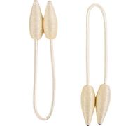 2 pcs Clips Rideau Draperie Créative Fenêtre Twist Rideau Style Européen Sur Mesure Porte Rideaux Décoratifs Holdbacks,Beige