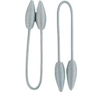 2 pcs Clips Rideaux Draperie Créative Fenêtre Twist Rideaux Style Européen Sur Mesure Porte Rideaux Décoratifs Holdbacks,Gris Bleu