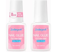 2 Pcs Colle Faux Ongles,8ml Colle Pour Faux Ongles Extra Forte,Nail Glue,Colle À Ongles Avec Brosse,Professionnelle Colle Ongle,Colle Capsule Pour Réparer Et Allonger Les Ongles