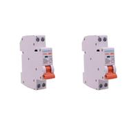 2 PCS Commutateur Magnétothermique 13A, MCB Courbe C 1P+N 6KA, 220V, Slim Solo 1 Module DIN