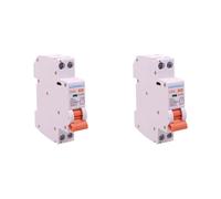 2 PCS Commutateur Magnétothermique 4A, MCB Courbe C 1P+N 6KA, 220V, Slim Solo 1 Module DIN