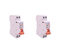 2 PCS Commutateur Magnétothermique 5A, MCB Courbe C 1P+N 6KA, 220V, Slim Solo 1 Module DIN