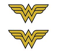 2 PCS Compatible avec Wonder-Woman Super-héros Tactiques Insignes Applications Crochet et Boucle Patch pour Sac à Dos Chapeau Uniforme Manteau