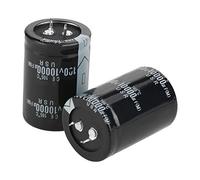 2 Pcs Condensateur électrolytique longue durée longue impédance 10000uf 100V 105 ℃ 35 × 50mm