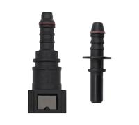 2 Pcs Connecteur de Tuyau de Carburant de Voiture, Voiture Tuyau Conduite Carburant Tuyau Libération Rapide Mâle Connecteur, 55,5mmx23,5mm, Noir, 7,89-ID8