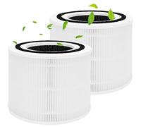 2 Pcs Core 300 Replacement Filter, Filtre de Remplacement pour Purificateur d'air LEVOIT Core 300, Core 300-RF, Core 300S, 3-in-1 H13 HEPA, High-Efficiency Activated Carbon (Blanc)