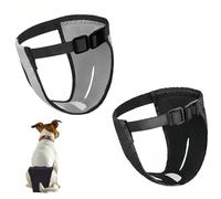 2 Pcs Couches pour Chien Femelle, Culotte Chiennes Chaleurs pour Chien, Lavables Culottes pour Chien, Couches pour Chien Menstruelles, Culotte Chiennes Chaleurs, avec 6 Serviettes Hygiéniques (M)