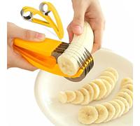 2 Pcs Coupe-Banane, Coupe Banane en Acier Inoxydable, Banane Trancheuse, Banane Slicer pour Les Saucisses et Le Kiwi de Concombres Bananes