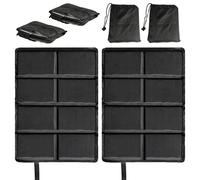 2 Pcs Coussins de Siège Pliables, Tapis de Sol Camping Pliable, Coussin de Siège Pliable Extérieur, Coussin de Chaise de Voyage Portable thermique Oxford, Coussins de Camping Randonnée Picnic