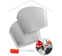 2 PCS Couvercle anti-éclaboussures pour robot de cuisine | Entonnoir en acier inoxydable 304, passe au lave-vaisselle, compatible avec Kitchen Aid Kenwood Cuisinart SMEG Bol mélangeur