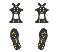 2 pcs Crampons antidérapants,Glace Traction Antidérapant, Inoxydable Crampons,Crampon à Neige Antidérapant,Glace Traction Crampons Antidérapant,pour Hiver Randonnée Pêche Marche (Unisexe).