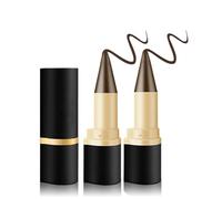 2 Pcs Crayon Yeux Noir Waterproof, Sèche Rapide, Définition Ultra, Gel Longue Durée (Marron)