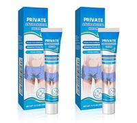 2 PCS Crème Antibactérienne Privée, Hommes Crème Anti-démangeaisons pour Parties Intimes, Crème Antifongique pour Intimes, Crème de Traitement des Démangeaisons, Crème Apaisante à Usage Externe