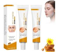 2 Pcs Crème au Venin d'Abeille,Crème Anti-Rides D'abeille,Hydratante anti-rides pour le visage et le cou,Bee Venom Repair Resserrer la peau et Réduire Rides et Ridules