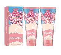 2 PCS Crèmes Autobronzantes Perfect Body, Accélérateur de Bronzage pour Cabine de Bronzage, Bronzage Naturel Rapide, Crème pour Cabine de Bronzage Vanille pour Bébé