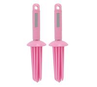 2 Pcs Curling Roll Comb Non Slip Curling Comb Tool Fluffy Styler with 17 Rounded Teeth Anti-Slip Curling Iron Hairstyling Tools for Home Use