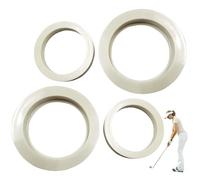 2 pcs de Golf de Golf Anneaux, Portable 4 Pouces, sonneries Vertes Trou Tasse, Accessoires d'aide à l'entraînement pour extérieur, arrière-Cours, Parcours
