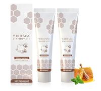 2 Pcs Dentifrice Sans Fluor Adulte Dentifrice Naturel dentifrice propolis Blanchiment Dentaire Soigne Votre Santé Bucco Dentaire en Douceur Maintient L'Équilibre de La Flore Buccale Goût Menthe 75ml