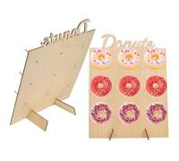 2 Pcs Donut Présentoir Donut Stand Donut Rack, 9 Donuts Décoration Support Mural pour La Maison, Mariages, Livraisons De Fête,