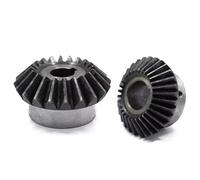 2 Pcs Engrenages Coniques en Acier 45#, 1M 20 Dents avec Alésage de 5mm, Angle 90° et Rapport 1:1 pour Transmission de Puissance, Équipements de Moule et Machines Automatisées