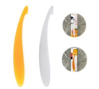 2 pcs Éplucheur d'orange, Portable et Réutilisable Outil éplucheur d'orange, Convient Pour l'orange, le Pamplemousse et le Citron (1 Blanc et 1 orange)