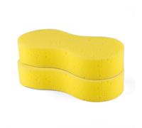 2 PCS Eponge Voiture, Grosse Eponge Travaux, Convient pour Le Nettoyage De Voiture, Pare-Brise Et Carrosserie - Jaune (23 X 11 X 4,5 cm)