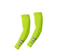 2 PCS Été Soleil UV Protection Femmes Bras Manches Nuit Cyclisme Course Manchettes Couverture Hommes Sport Manchettes Manchette, jaune fluo, taille unique